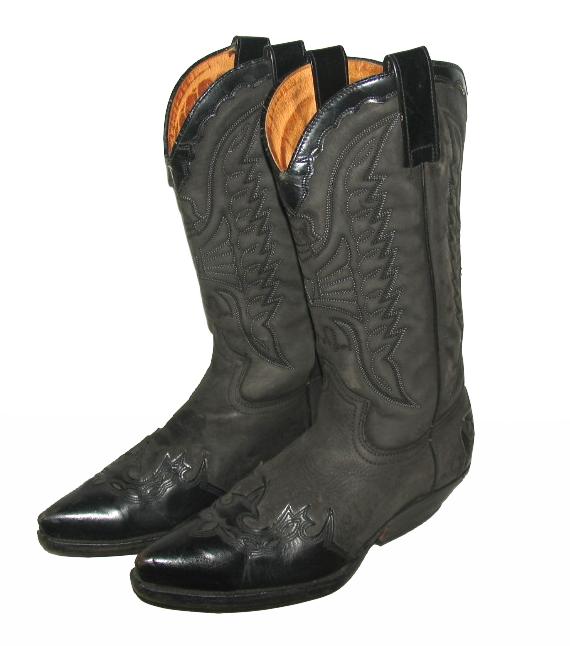 sendra black cowboy boots